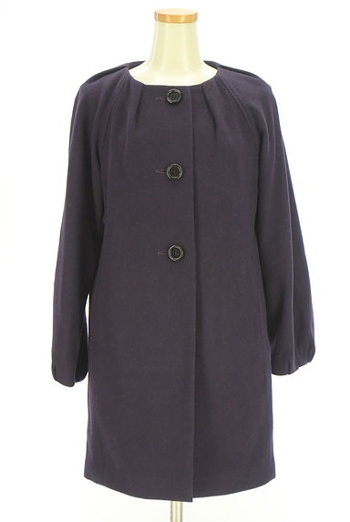 クリックで大画像表示 7-ID concept(セブンアイディーコンセプト)の古着「ノーカラーラグランロングコート(コート)」大画像1へ