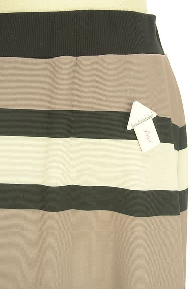 antiqua（アンティカ）の古着「太ボーダーストレッチロングスカート（ロングスカート・マキシスカート）」大画像５へ