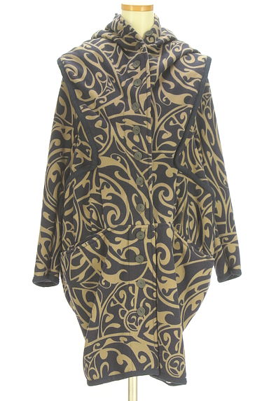 antiqua（アンティカ）の古着「patterntorso 裏起毛ロングカーディガン（カーディガン・ボレロ）」大画像１へ