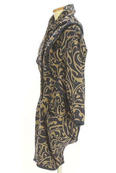 antiqua（アンティカ）の古着「patterntorso 裏起毛ロングカーディガン（カーディガン・ボレロ）」大画像３へ