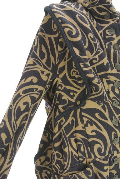 antiqua（アンティカ）の古着「patterntorso 裏起毛ロングカーディガン（カーディガン・ボレロ）」大画像４へ