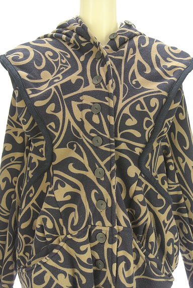 antiqua（アンティカ）の古着「patterntorso 裏起毛ロングカーディガン（カーディガン・ボレロ）」大画像５へ