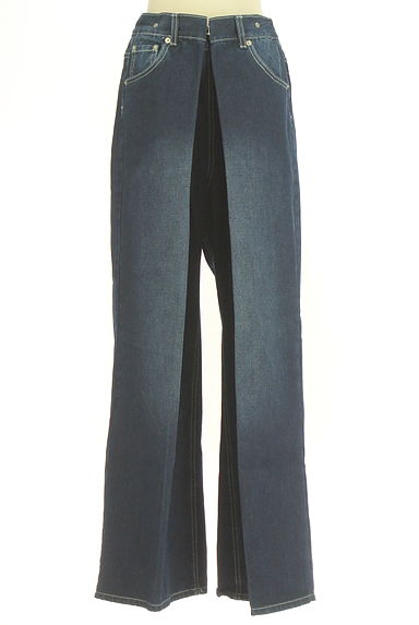 antiqua（アンティカ）の古着「patterntorso フロントタックワイドデニム（デニムパンツ）」大画像１へ