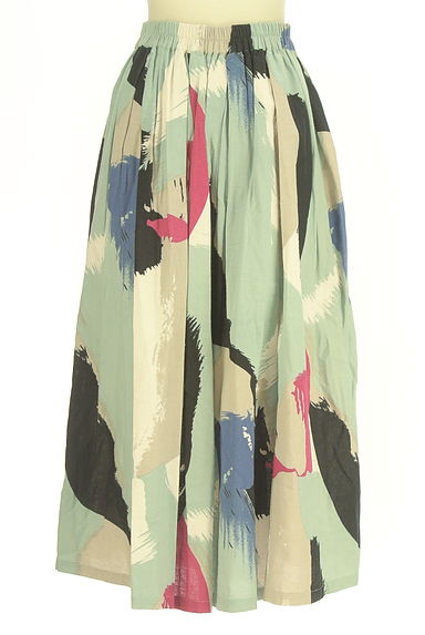 antiqua（アンティカ）の古着「patterntorso ボリュームフレアロングスカート（ロングスカート・マキシスカート）」大画像２へ