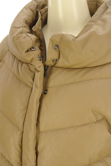 クリックで大画像表示 RUIRUE BOUTIQUE(ルイルエブティック)の古着「ドロストペプラムエコレザーダウンジャケット(ダウンジャケット・ダウンコート)」大画像4へ