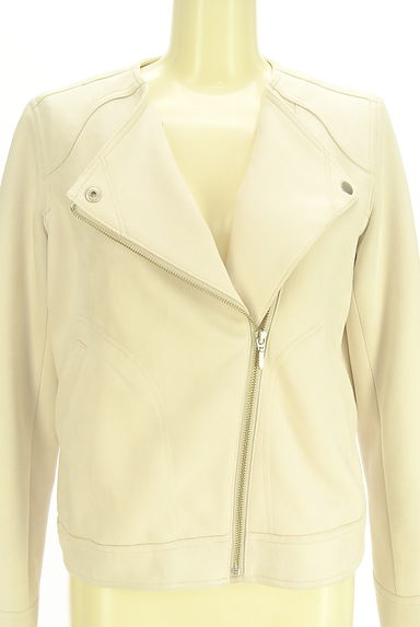 クリックで大画像表示 BAYFLOW(ベイフロー)の古着「スウェード調ノーカラージャケット(ブルゾン・スタジャン)」大画像4へ