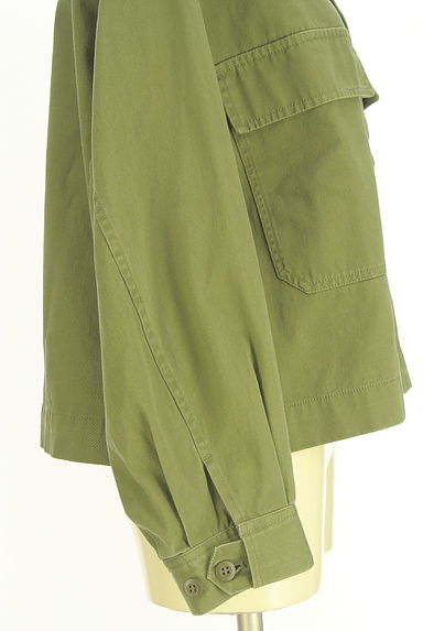 niko and...（ニコ アンド）の古着「ボリューム袖ミリタリージャケット（ブルゾン・スタジャン）」大画像５へ