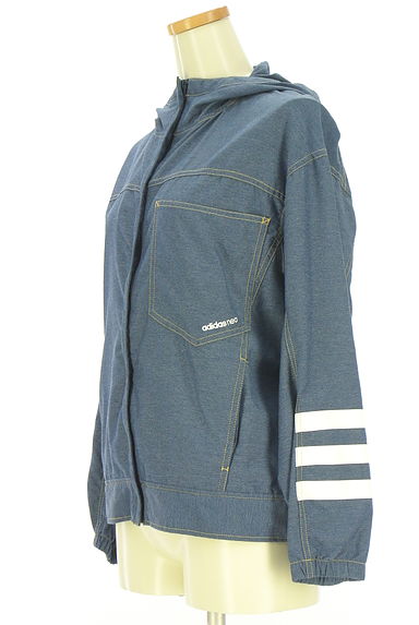 adidas（アディダス）の古着「adidas neo スリーラインジップパーカー（ブルゾン・スタジャン）」大画像３へ