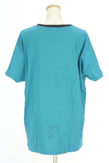 drug store's（ドラッグストアーズ）の古着「ブタ刺繍入りドルマンバイカラーTシャツ（Ｔシャツ）」大画像２へ