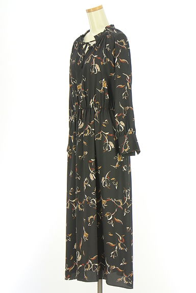 クリックで大画像表示 COUP DE CHANCE(クードシャンス)の古着「ウエストゴムキーネックロングワンピース(ワンピース・チュニック)」大画像3へ