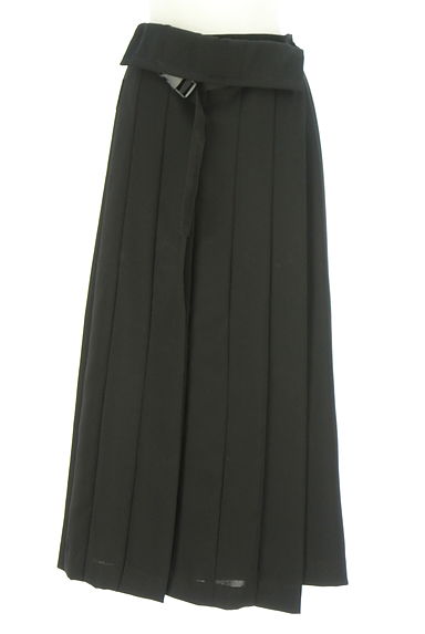 1% SHUHEI OGAWA（イチパーセント シュウヘイオガワ）の古着「ベルト付きプリーツロングラップスカート（ロングスカート・マキシスカート）」大画像１へ