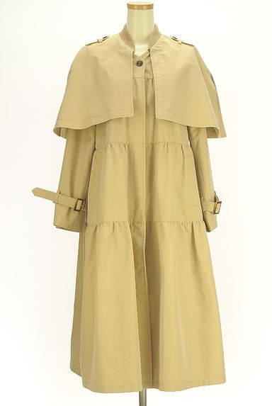 1% SHUHEI OGAWA（イチパーセント シュウヘイオガワ）の古着「THIRTY ケープ付きフレアロングコート（トレンチコート）」大画像１へ