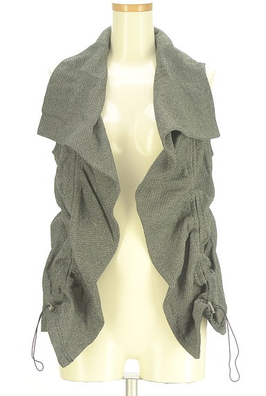 HIROKO BIS（ヒロコビス）の古着「フロントオープンドロストベスト（ベスト・ジレ）」大画像１へ