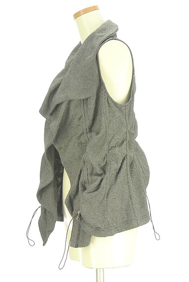 HIROKO BIS（ヒロコビス）の古着「フロントオープンドロストベスト（ベスト・ジレ）」大画像３へ