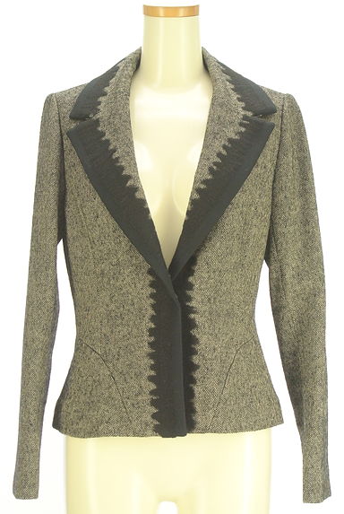 HIROKO BIS（ヒロコビス）の古着「ヘリンボーン柄ウールジャケット（ジャケット）」大画像１へ