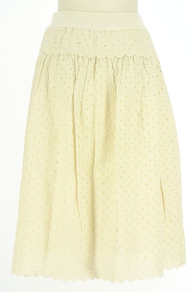 クリックで大画像表示 HIROKO BIS(ヒロコビス)の古着「+RICO HIROKO BIS 刺繍レースミディフレアスカート(スカート)」大画像2へ