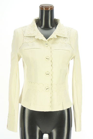 HIROKO BIS（ヒロコビス）の古着「+RICO HIROKO BIS  刺繍リネンジャケット（ジャケット）」大画像１へ