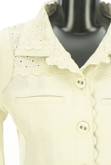 HIROKO BIS（ヒロコビス）の古着「+RICO HIROKO BIS  刺繍リネンジャケット（ジャケット）」大画像４へ