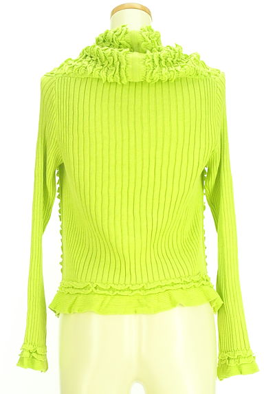 HIROKO BIS（ヒロコビス）の古着「フロントフリルニットカーディガン（カーディガン・ボレロ）」大画像２へ