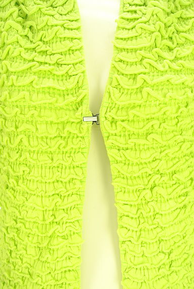 HIROKO BIS（ヒロコビス）の古着「フロントフリルニットカーディガン（カーディガン・ボレロ）」大画像４へ