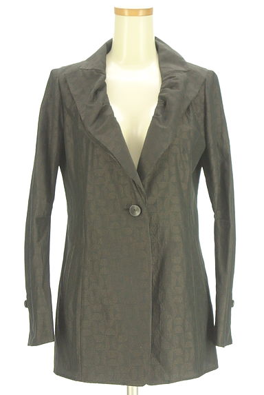 HIROKO BIS（ヒロコビス）の古着「ミドル丈ワンボタンジャケット（ジャケット）」大画像１へ