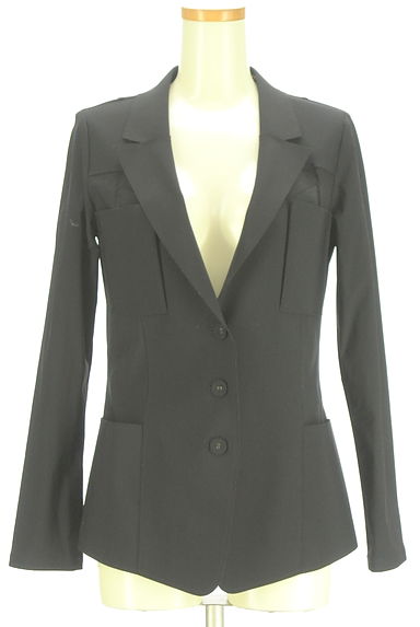 クリックで大画像表示 HIROKO BIS(ヒロコビス)の古着「カットオフストレッチジャケット(ジャケット)」大画像1へ