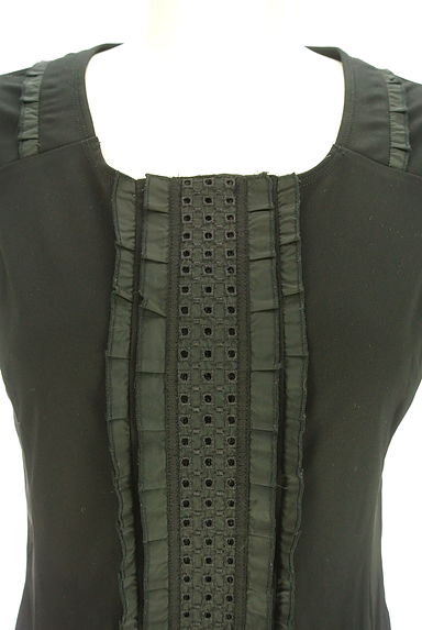 HIROKO BIS（ヒロコビス）の古着「フロントフリルタンクトップ（カットソー・プルオーバー）」大画像４へ