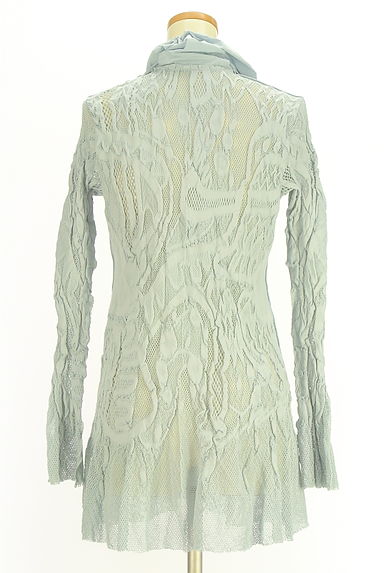 HIROKO KOSHINO（ヒロココシノ）の古着「メッシュニットジップアップカーディガン（カーディガン・ボレロ）」大画像２へ