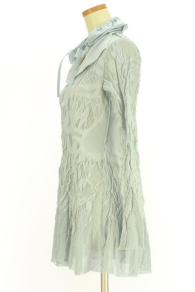 HIROKO KOSHINO（ヒロココシノ）の古着「メッシュニットジップアップカーディガン（カーディガン・ボレロ）」大画像３へ