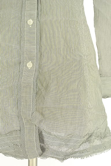 クリックで大画像表示 HIROKO BIS(ヒロコビス)の古着「ストライプ柄スキッパーブラウス(ブラウス)」大画像5へ