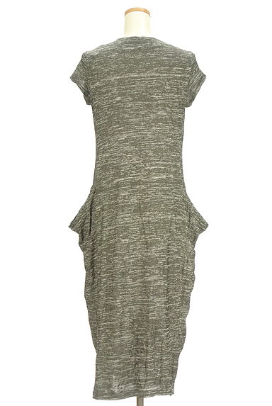 HIROKO KOSHINO（ヒロココシノ）の古着「フレンチスリーブVネックワンピース（ワンピース・チュニック）」大画像２へ