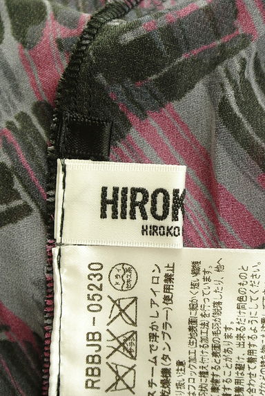 クリックで大画像表示 HIROKO BIS(ヒロコビス)の古着「チェック柄シフォン切替カットソー(カットソー・プルオーバー)」大画像6へ