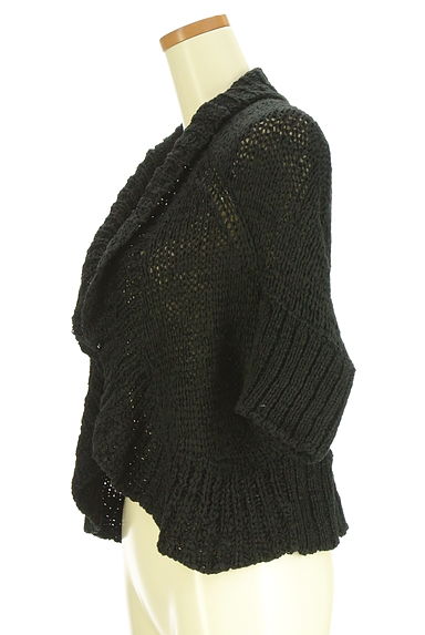 クリックで大画像表示 HIROKO BIS(ヒロコビス)の古着「7分袖ローゲージニットカーディガン(カーディガン・ボレロ)」大画像3へ