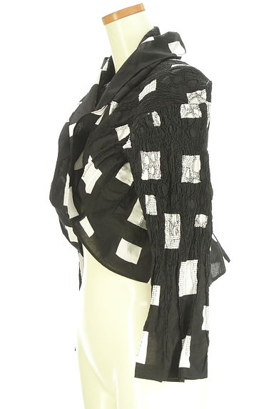 クリックで大画像表示 HIROKO BIS(ヒロコビス)の古着「スクエア柄カーディガン(カーディガン・ボレロ)」大画像3へ