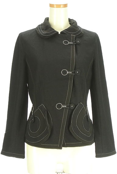 HIROKO BIS（ヒロコビス）の古着「+RICO HIROKO BIS 別地切替ウールジャケット（ジャケット）」大画像１へ