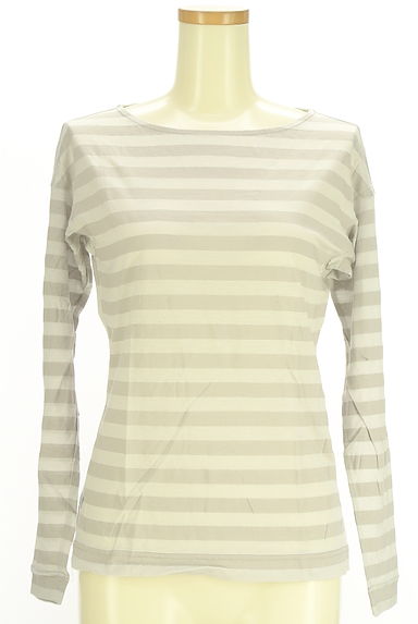 クリックで大画像表示 HIROKO BIS(ヒロコビス)の古着「ボーダーピッチ切替カットソー(カットソー・プルオーバー)」大画像1へ