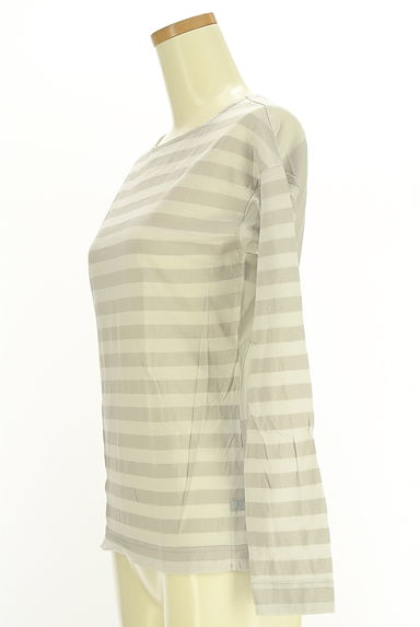 クリックで大画像表示 HIROKO BIS(ヒロコビス)の古着「ボーダーピッチ切替カットソー(カットソー・プルオーバー)」大画像3へ