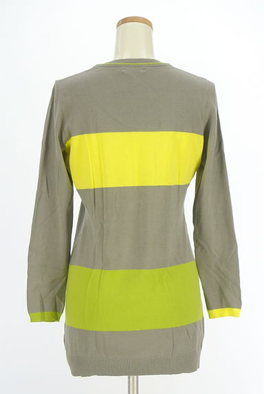 HIROKO BIS（ヒロコビス）の古着「カラーライン入りニットトップス（ニット）」大画像２へ