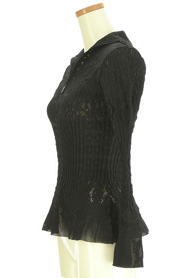 HIROKO BIS（ヒロコビス）の古着「+RICO HIROKO BIS メッシュニットジップアップカーディガン（カーディガン・ボレロ）」大画像３へ