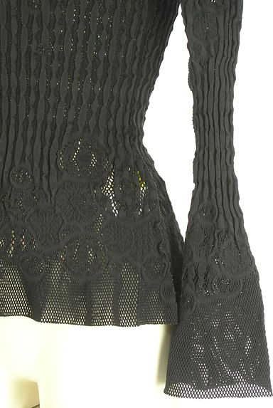 HIROKO BIS（ヒロコビス）の古着「+RICO HIROKO BIS メッシュニットジップアップカーディガン（カーディガン・ボレロ）」大画像５へ