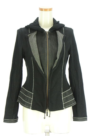 HIROKO BIS（ヒロコビス）の古着「デニム切替ダブルジップジャケット（ジャケット）」大画像１へ