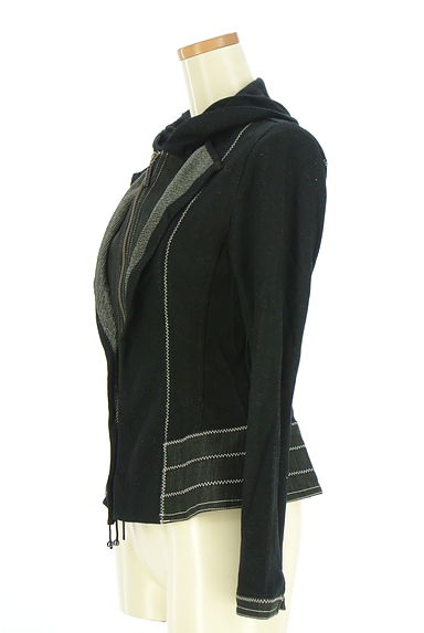 HIROKO BIS（ヒロコビス）の古着「デニム切替ダブルジップジャケット（ジャケット）」大画像３へ