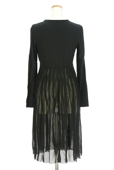 HIROKO KOSHINO（ヒロココシノ）の古着「チュールスカート切替ワンピース（ワンピース・チュニック）」大画像２へ