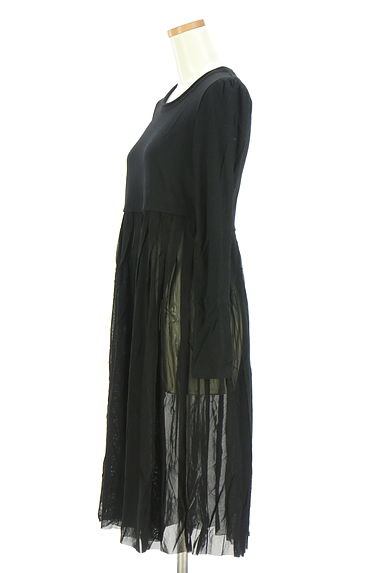 HIROKO KOSHINO（ヒロココシノ）の古着「チュールスカート切替ワンピース（ワンピース・チュニック）」大画像３へ