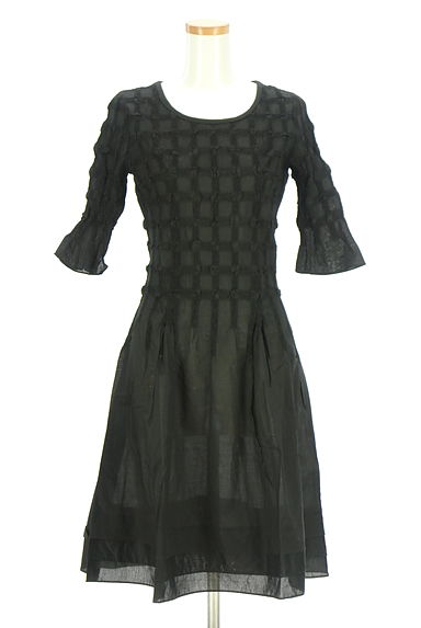 HIROKO BIS（ヒロコビス）の古着「eSSeNtieL HIROKO BIS シャーリングチェックワンピース（ワンピース・チュニック）」大画像１へ