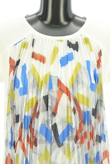 HIROKO BIS（ヒロコビス）の古着「プリーツストレッチチュニック（ワンピース・チュニック）」大画像４へ