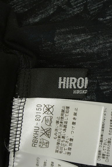 HIROKO BIS（ヒロコビス）の古着「シルバー箔ミックス花柄プリントTシャツ（カットソー・プルオーバー）」大画像６へ