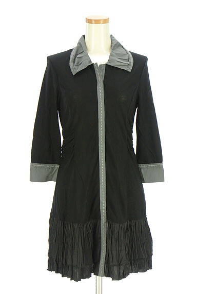 HIROKO BIS（ヒロコビス）の古着「別地切替シャツワンピース（ワンピース・チュニック）」大画像１へ