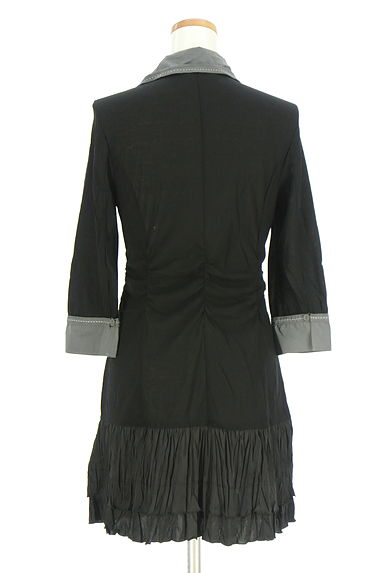 HIROKO BIS（ヒロコビス）の古着「別地切替シャツワンピース（ワンピース・チュニック）」大画像２へ