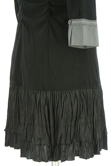 HIROKO BIS（ヒロコビス）の古着「別地切替シャツワンピース（ワンピース・チュニック）」大画像５へ